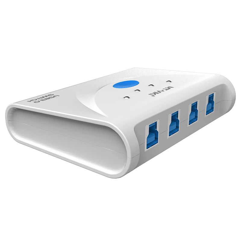 4 Port Автоматический 2/4 Порт USB3.0 переключатель USB 3,0 2,0 Принтер обмен 5Gpbs нажатием кнопки - Цвет: 4 Port