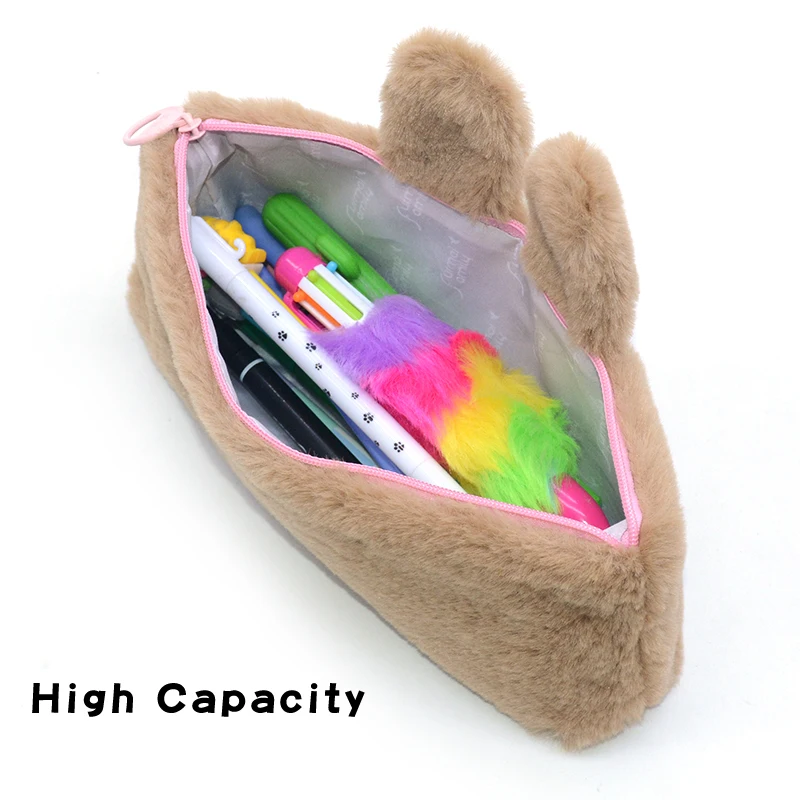 Плюшевый чехол-карандаш Estojo Escolar Trousse Crayon Etui Stiften Potloden Gtyfk Estuche Trousse Scolaire Stylo чехол-карандаш с ушками