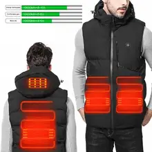 Теплый зимний жилет с подогревом для походов и рыбалки, Мужская одежда, Электрический Тактический usb-нагреватель, Тепловая куртка