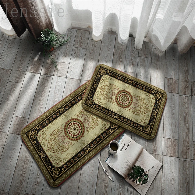 Multiple Non-Slip Doormats Retro Aristocratic Entrance Area Hallway Balcony Porch Carpet Living Room Decor Kitchen Home Bath Rug 9