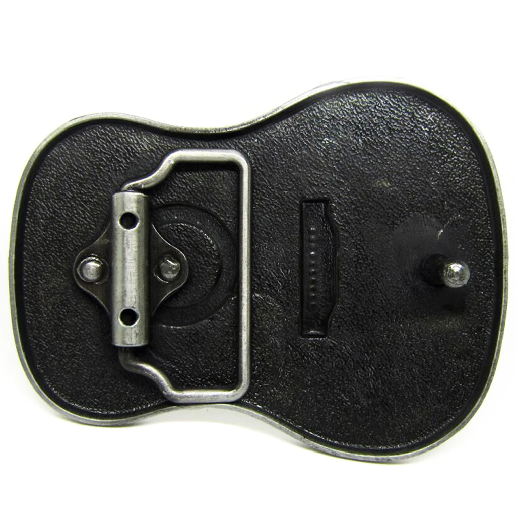 Alloy Novelty Belt Buckle Guitar Body Western Country Cowboy Music Hip Hop Rock Buckler fit belt up to 1.5