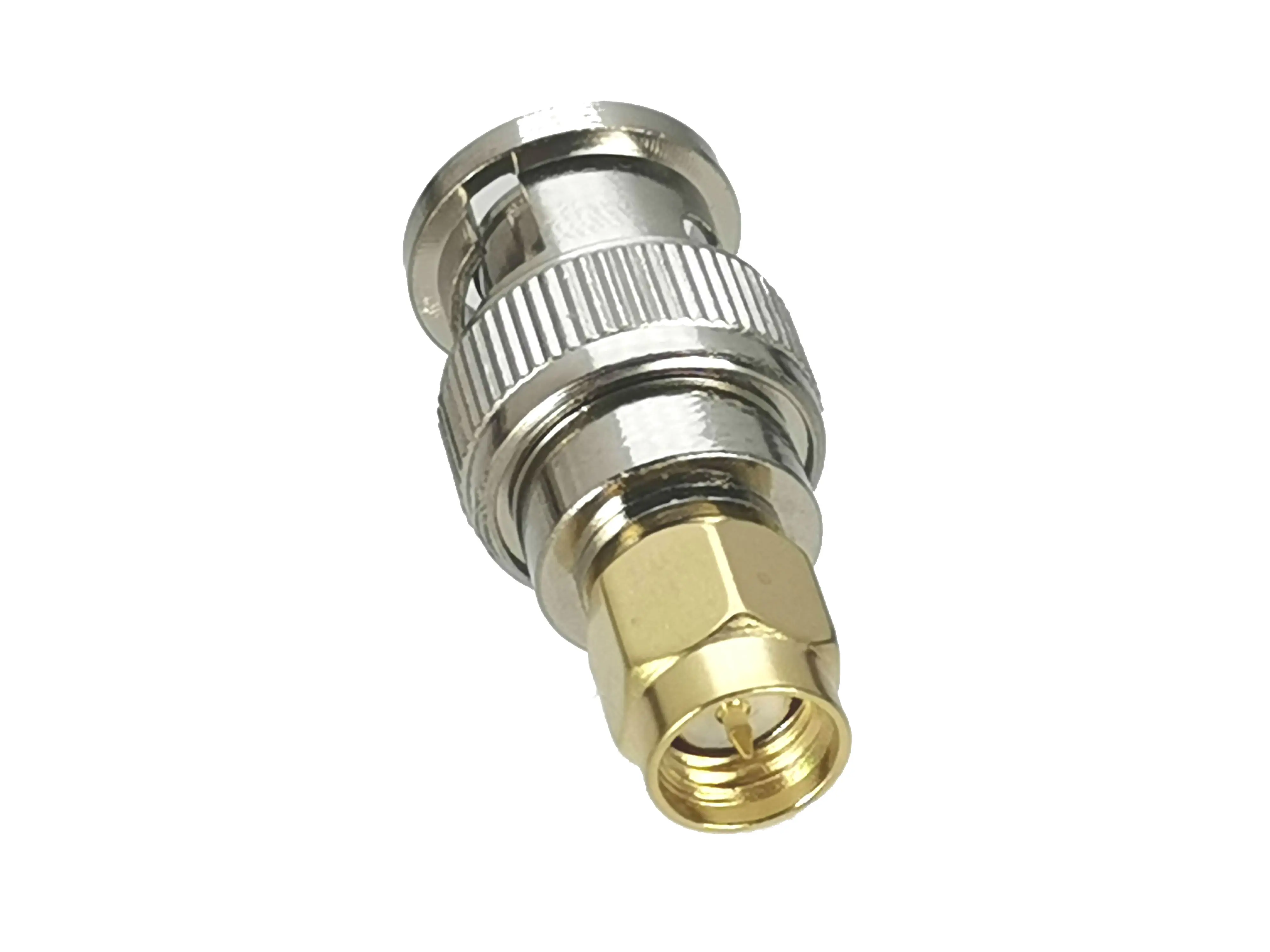 1Pcs Connector BNC Male Plug to SMA Male Plug RF Adapter Coaxial High Quanlity