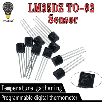 

10PCS LM35DZ TO92 LM35 TO-92 LM35D Precision Centigrade Temperature Sensors
