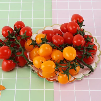 

Simulation Saint Fruit Small Tomato Fake Fruit Model Ornaments Hotel Home Decoration Window Display Photography Props
