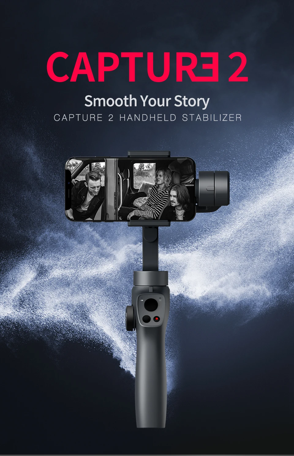 Funsnap ручной карданный стабилизатор Capture2 3 оси смартфон Gimbal стабилизатор комплект для IOS Android Gopro камера Прямая поставка