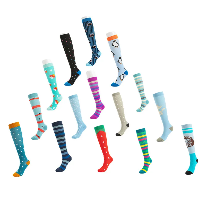 Compression Socks hiking Running Climbing Medical Varicose Veins Shin Splints socks Leg Relief Pain Knee High Stockings