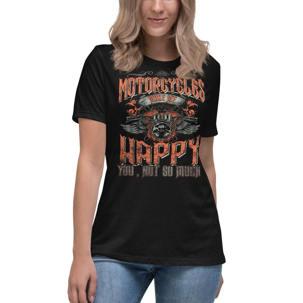 Велосипедная футболка с надписью Make Me Happy Biker | Мужская одежда