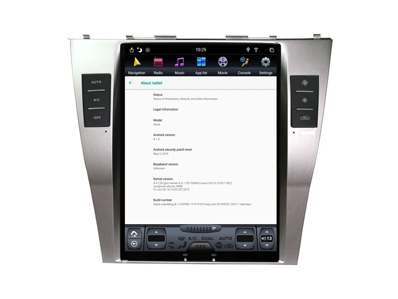 Китай хороший Tesla Android 8,1 навигация для TOYOTA CAMRY 2006-2011 Bluetooth радио gps Мультимедиа PX6 процессор вертикальный экран