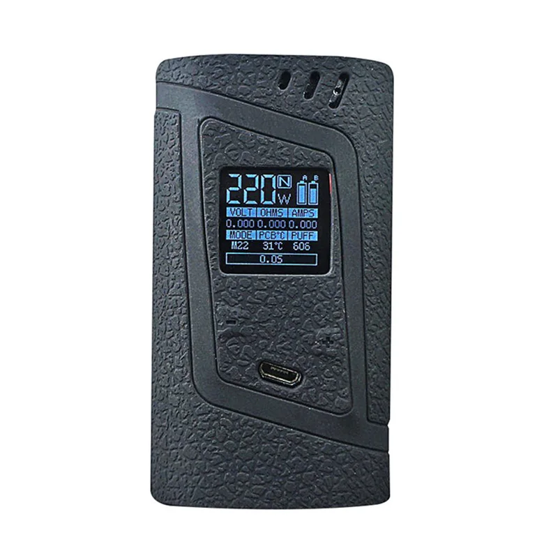 Чехол для Smok Alien 220 Вт защитный гель чехол для кожи Защитная обертка подходит для 220 Вт Smoktech Alien 220 Вт комплекты - Цвет: black