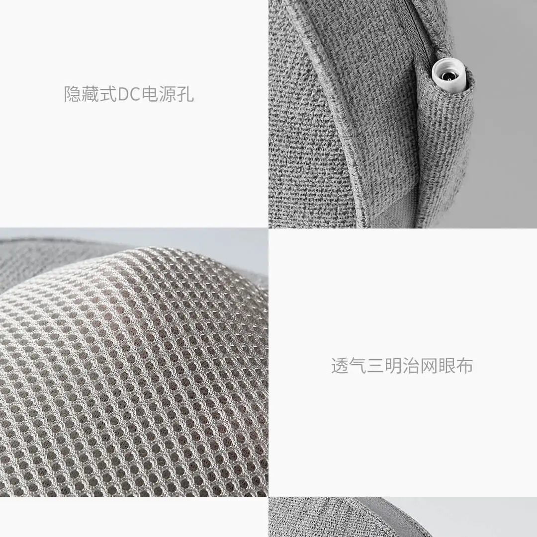 Xiaomi Lejia Massage Pillow Sleek Minimalist Design Constant Temperature Hot Pressure Whole Body Available One Button Control