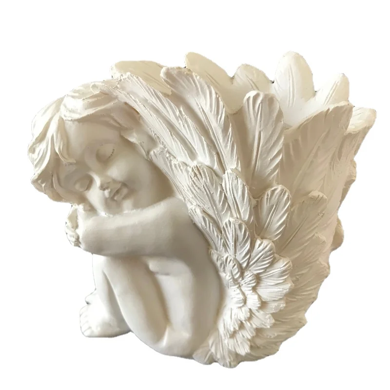 

Creative Angel Vase Mould 3D Baby Silicone Flower Pot Molds Home Garden Resin Craft Clay Plaster Cement Planter Making Tools