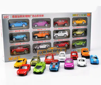 

[Funny] 12pcs/set Alloy Luxury Mini car model Fire truck helicopter super car sportscar SUV vehicle Collection model kids gift