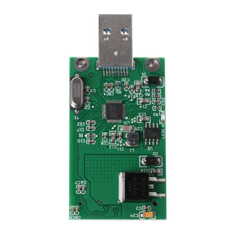 MSATA SSD к USB 3,0 адаптер карты ASM1153E высокоскоростной мобильный U диск конвертер