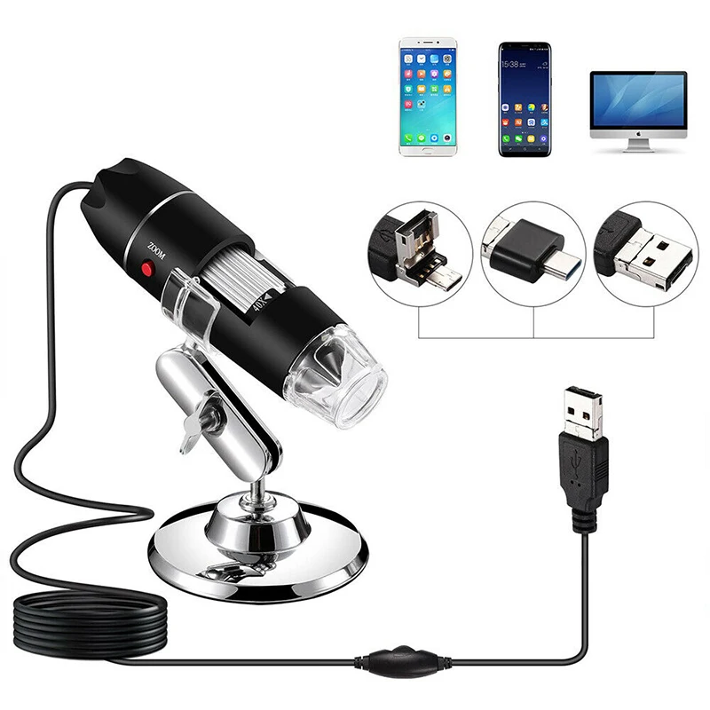 

1000* Zoom 1080P USB Microscope Digital Magnifier Endoscope Video Cameras phone New 3-in-1 HD electron tools