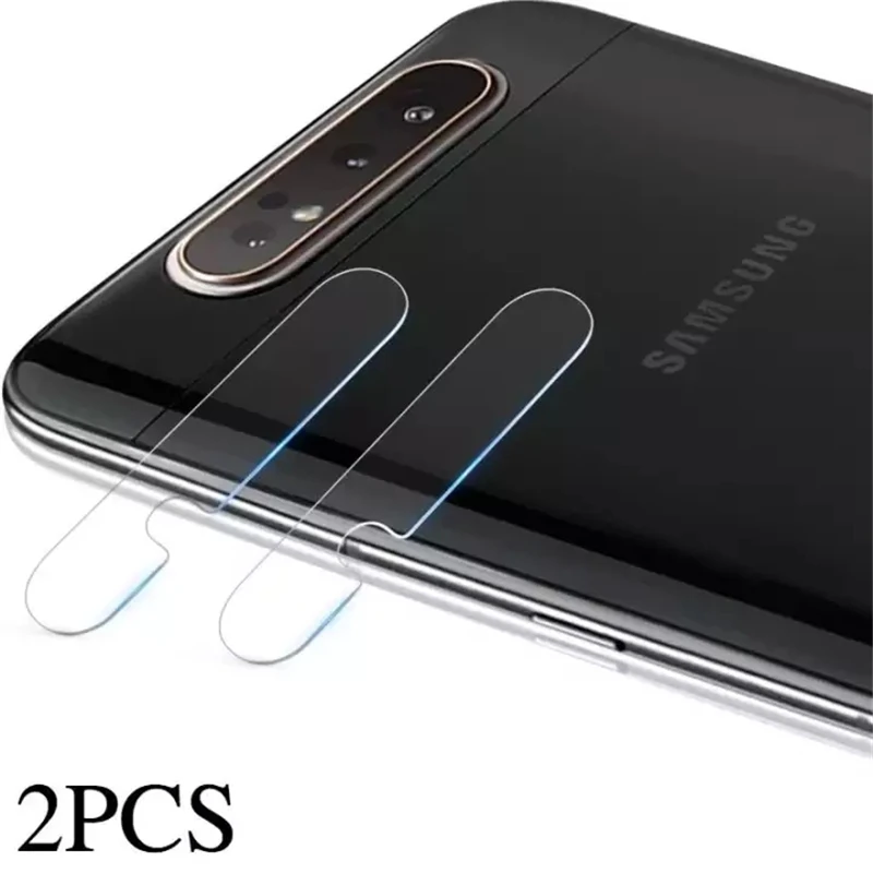 2 шт. Lentes закаленный стеклянный объектив камеры протектор для samsung Galaxy A20 A30 A40 A50 A60 A70 A80 телефон мобильный веб-камера крышка объектива