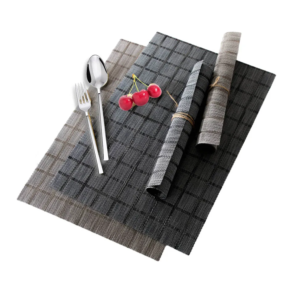 

Non Slip PVC Placemat Heat Resistant Dining Disc Bowl Pad Stain Resistant Home Dining Table Kitchen Accessories