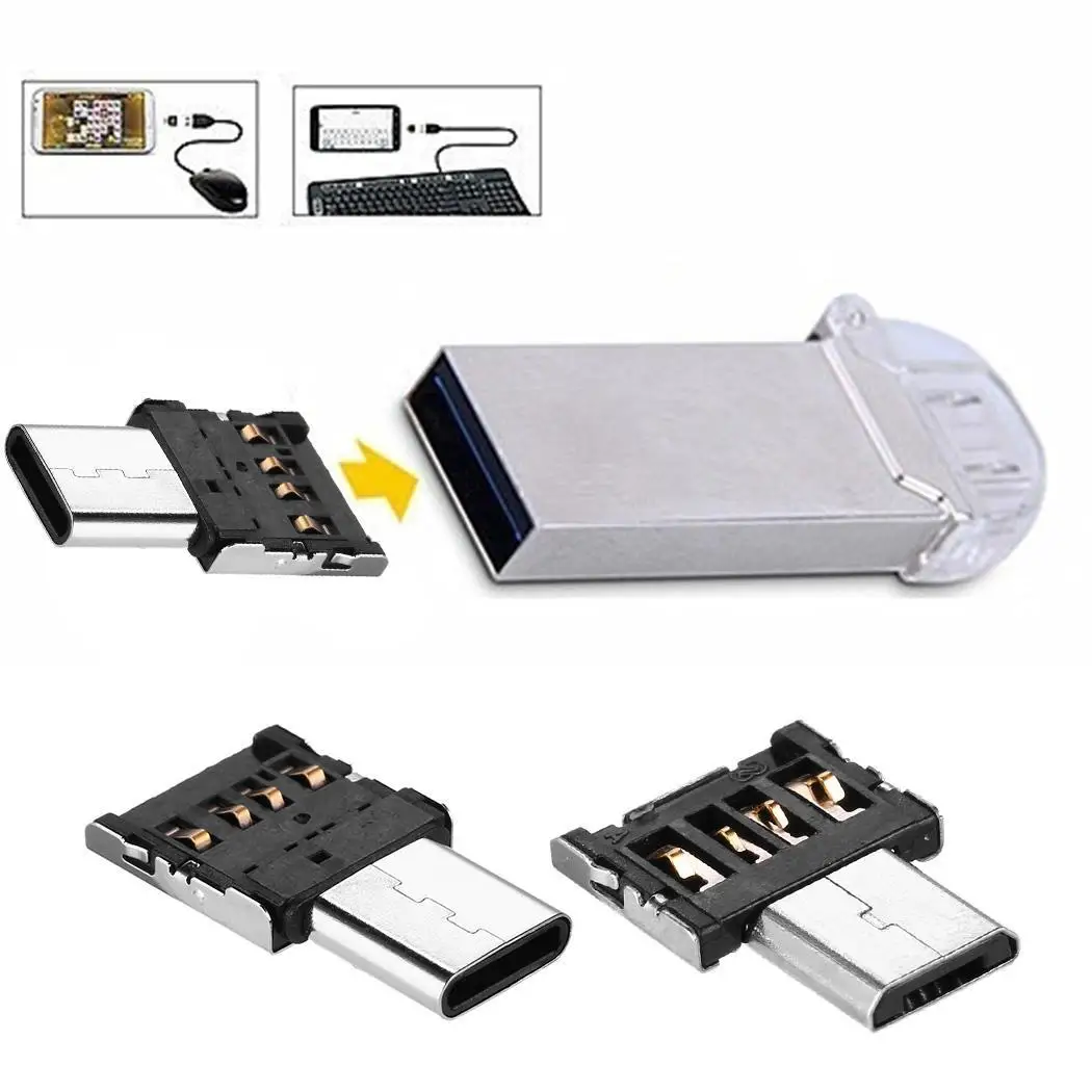 OTG кабель для передачи данных конвертер Android Micro USB Type C мобильных телефонов 2020