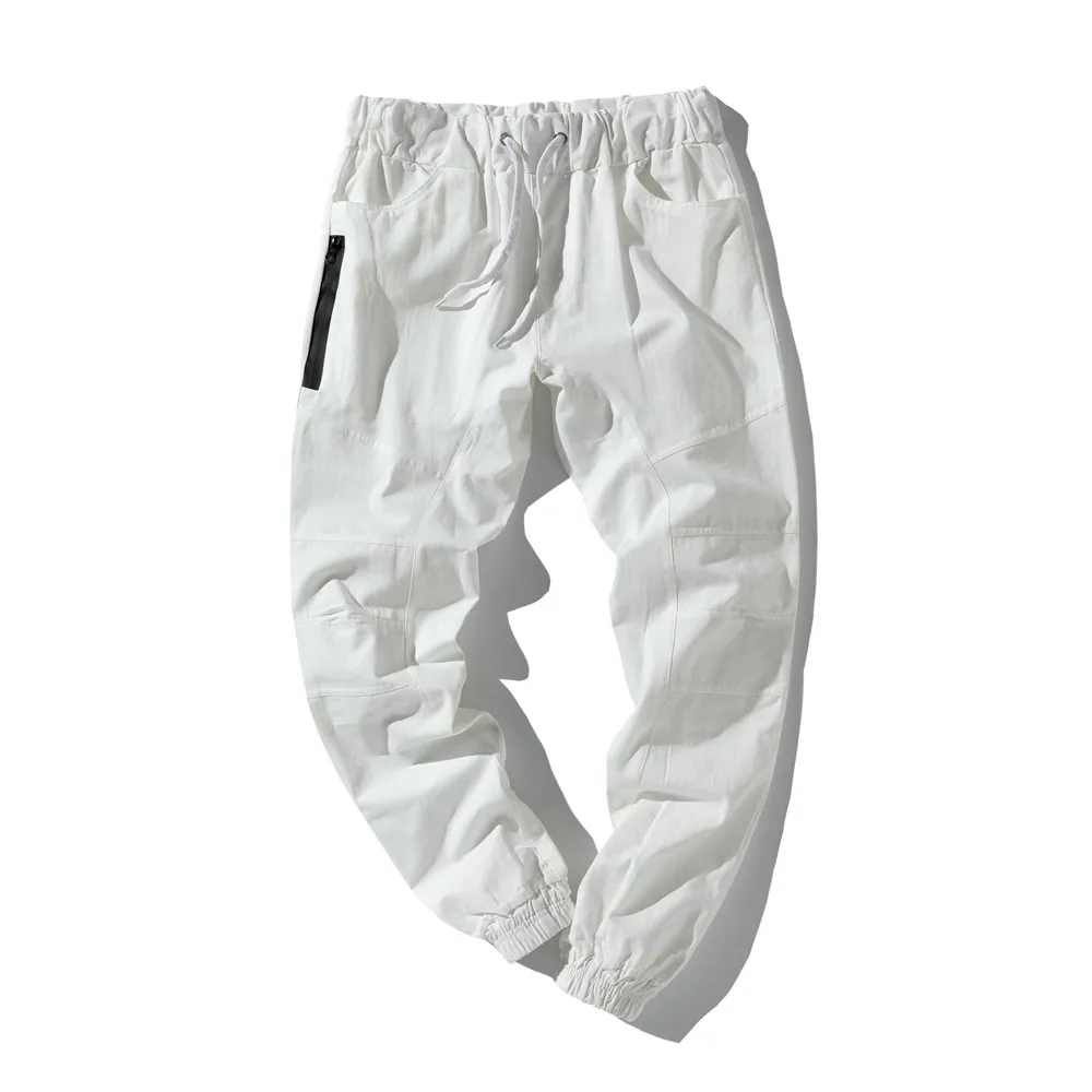Men Pants Fashion Splicing Multi Pocket Harem Joggers Pants Male Trousers Mens Joggers Solid Pants Sweatpants Large Size