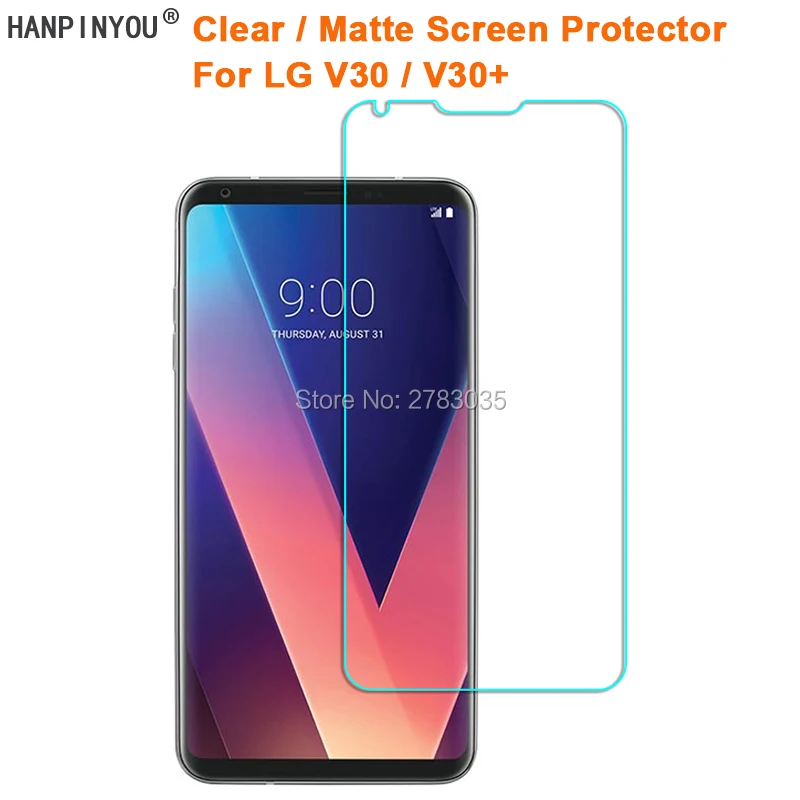 Per Lg V30/V30 + Più 6.0 "Clear Lucido/Anti-Glare Screen Protector Matte Pellicola Protettiva Guardia (Non Di Vetro Temperato)