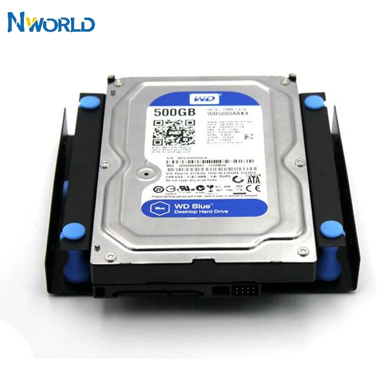Nworld ударопрочный 3 5 Жесткий диск для 25 DVD ROM Bay монтажный адаптер Корпус жесткого
