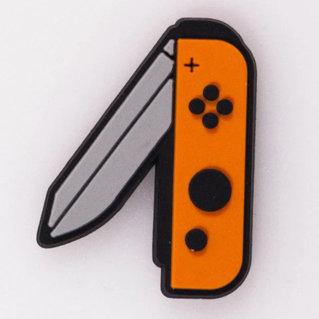 1 Pcs Music Croc Shoes Charms Camera Ticket Coffee Shoe Charm Accessories Cartoon Clog Shoes Musical Record Decoration Power Off P3798