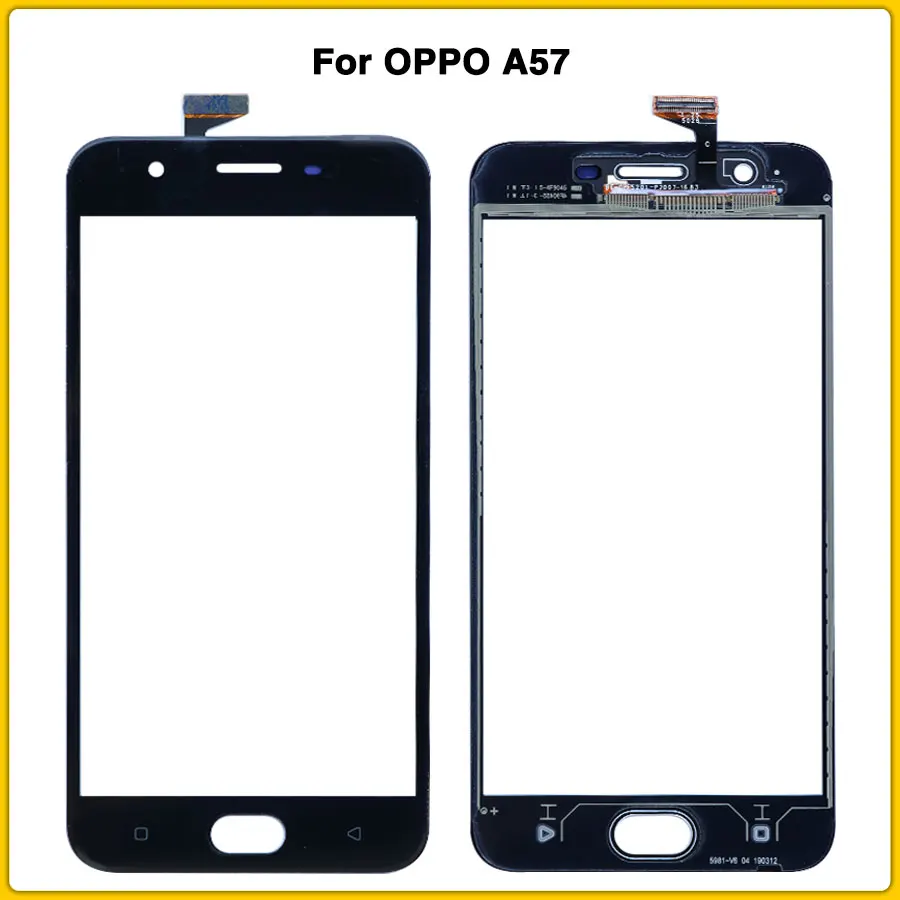 A57 сенсорный экран для OPPO A57 сенсорный экран панель дигитайзер сенсор Переднее стекло Замена объектива