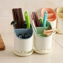 Многофункциональные бытовые кухонные столовые приборы слив палочки для еды стеллаж для хранения пластмассовый сетка ложка отделочная стойка палочки для еды