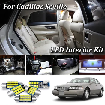 

100% White Canbus led Car interior light Kit For Cadillac Seville led interior Map Dome Trunk License Plate lights (1992-2004)