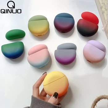 

Cute Gradient Colorful PC Case For Huawei Freebuds 3 TWS Wireless Earphone Cover Free Buds 3 Matte Sandstone Hard PC Accessories