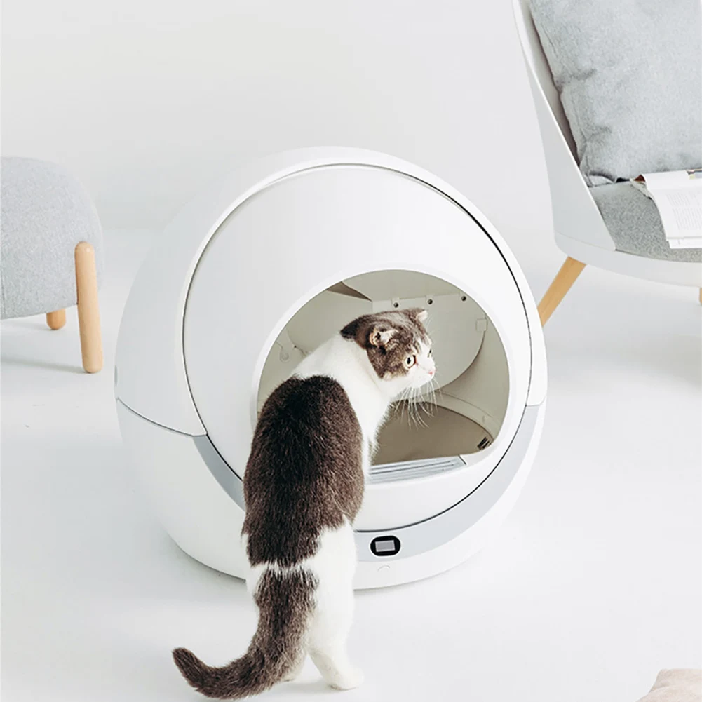 High-end pet automatic self-cleaning cat litter box, smart trash bin, closed tray toilet detachable potty High-end pet automatic self-cleaning cat litter box, smart trash bin, closed tray toilet detachable potty