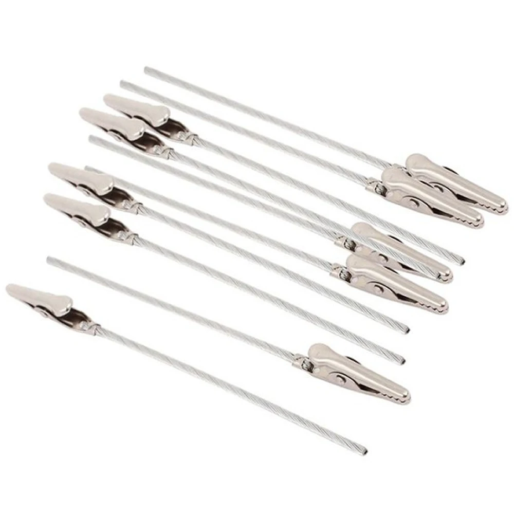 Pinzas de alambre Sdiy para manualidades, pinzas para tarjetas, notas, fotos y recordatorios, pinzas de cocodrilo para fiestas, arcilla y accesorios para pasteles, 10 uds.