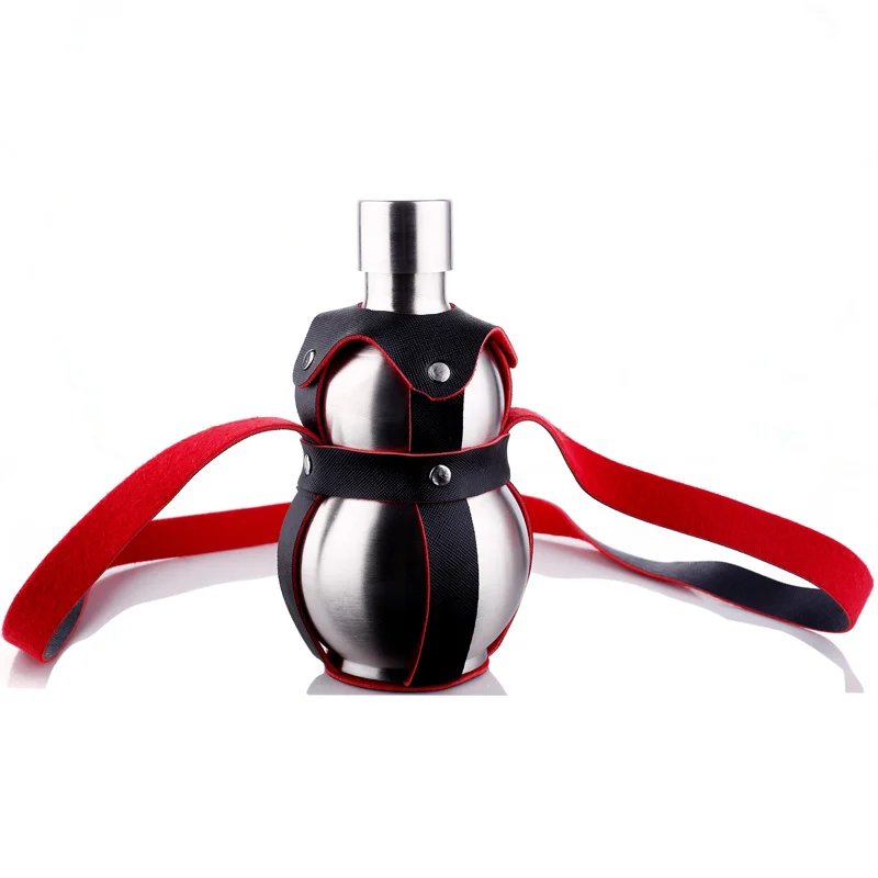 Нержавеющая сталь бутылки в форме тыквы бедра колбы портативный winebottle высокое качество металла колбы для алкоголя бизнес подарок подружки невесты подарки