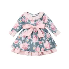 New Toddler Kid Baby Girl Flower Tutu Dress Princess Party Dresses Autumn Clothes