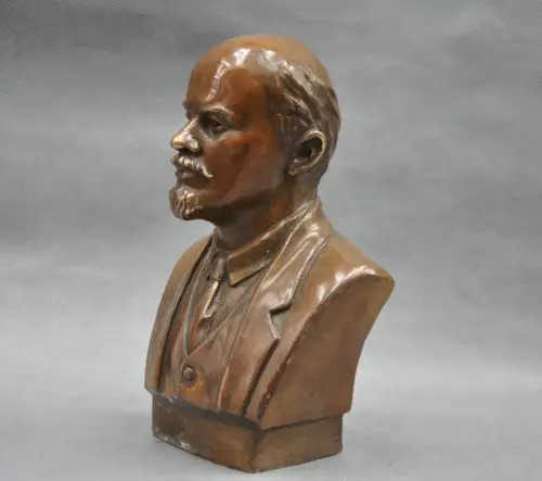 Советский лидер в. В. Ильич Ульянов Ленин Бюст Бронзовая статуя