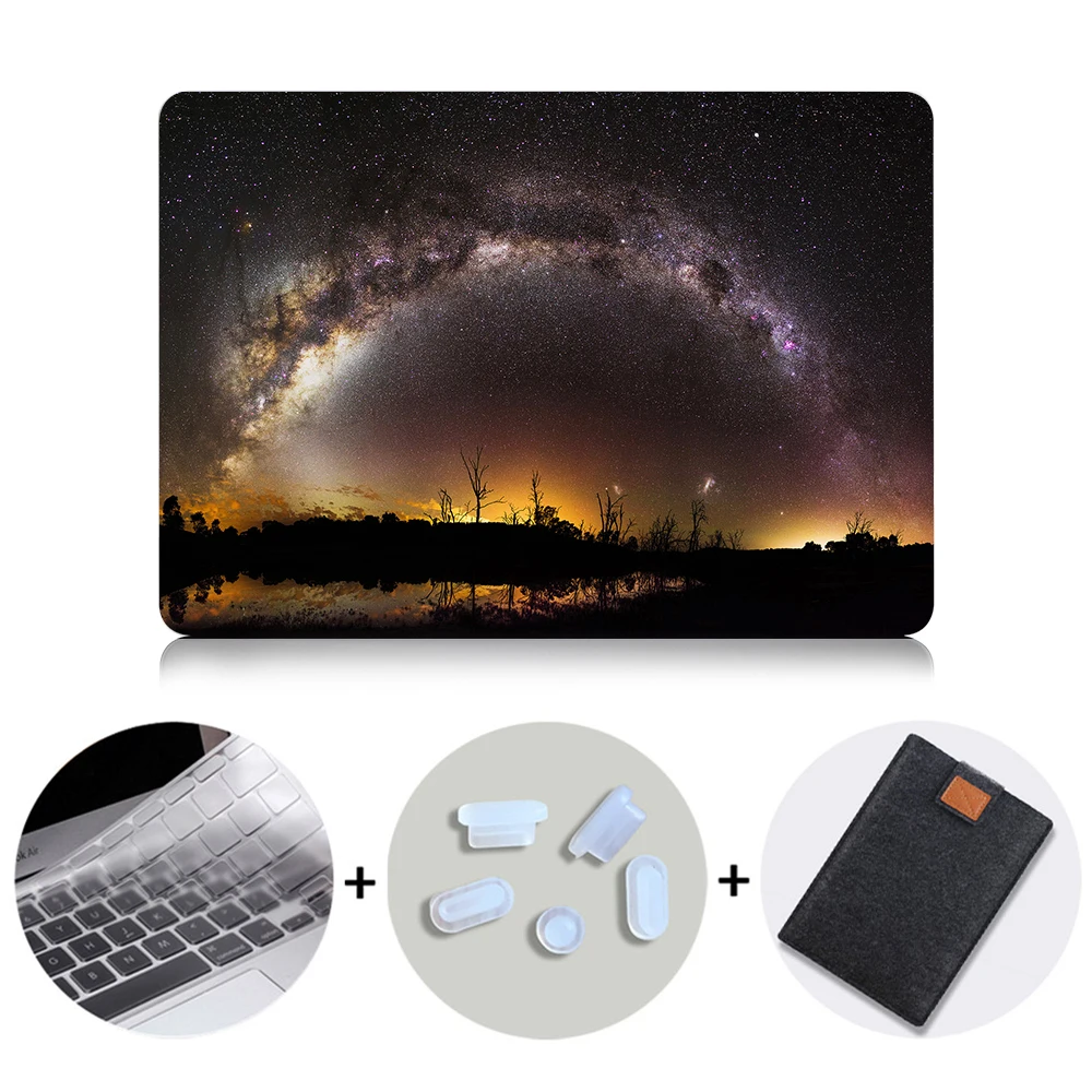 MB02 Чехол MTT для Macbook Pro retina 13 15 с сенсорной панелью, Жесткий Чехол для mac book Air 11, новинка 13,3, 12 дюймов, чехол для ноутбука с пейзажным принтом - Цвет: MB02