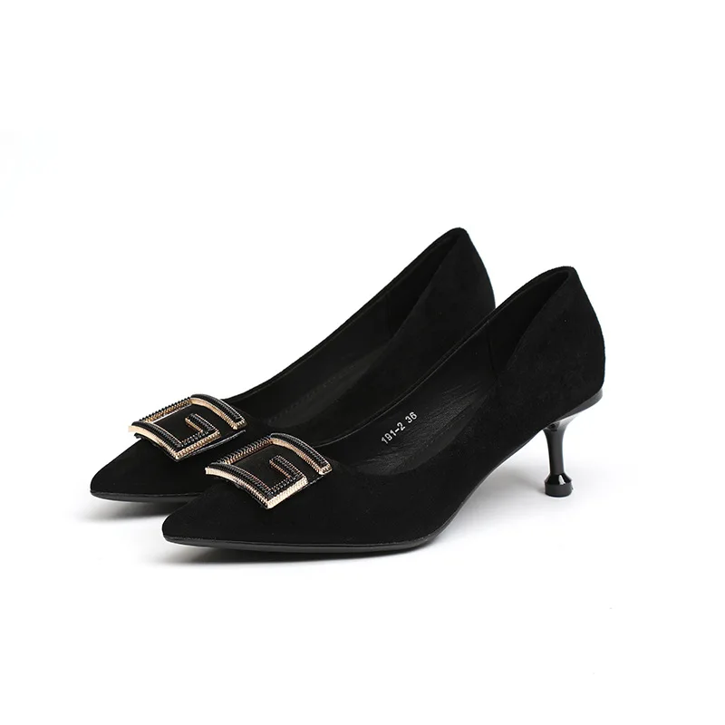 

MHYONS Shoes Rivet Woman Pumps 2022 New High Heels Stiletto Pu Leather Women Heels Sexy Party Shoes Female Heel Size 34-40