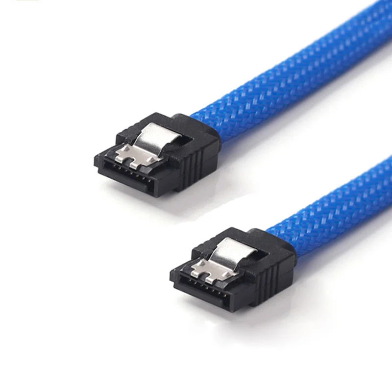 

50CM SATA 3.0 III SATA3 7pin Data Cable 6Gb/s SSD Cables HDD Hard Disk Data Cord with Nylon Sleeved Premium Version