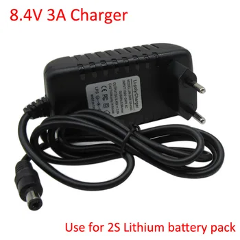 

Smart Charger 8.4V 3A for 7.4V 7.2V 2S Lithium Li-po Battery Headlamp T6/P7 LED Bicycle HeadLight free shipping