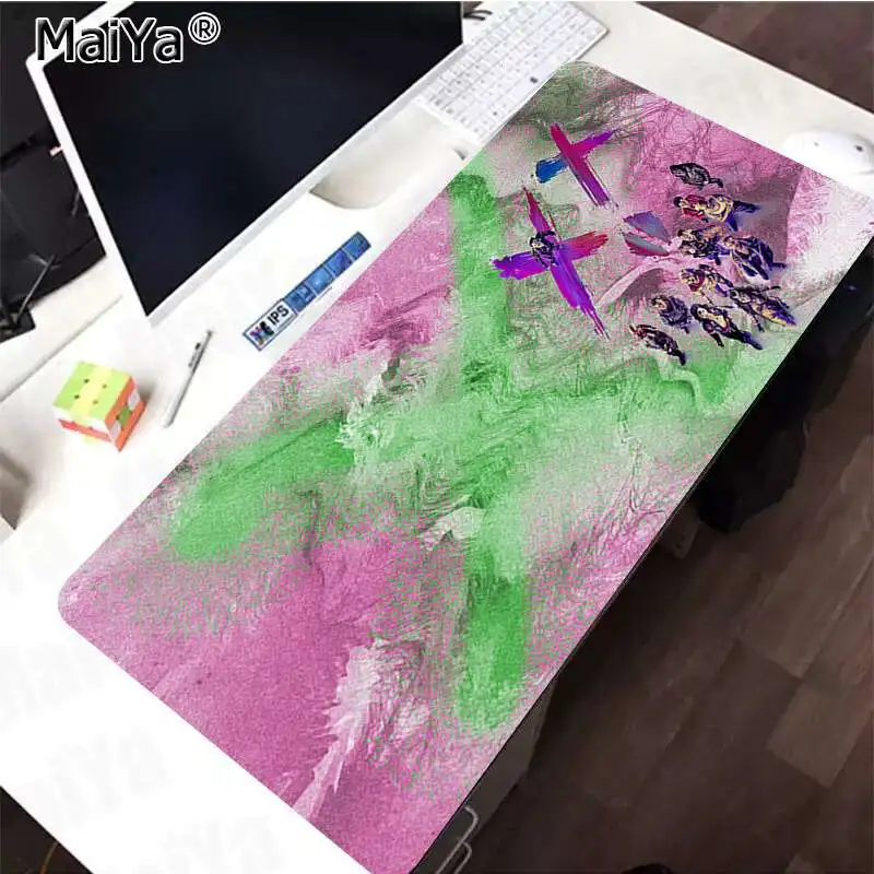 Maiya отряд самоубийц резиновый ПК компьютерный игровой коврик для мыши Скорость/Управление версия большой игровой коврик для мыши - Цвет: Lock Edge 40X90cm