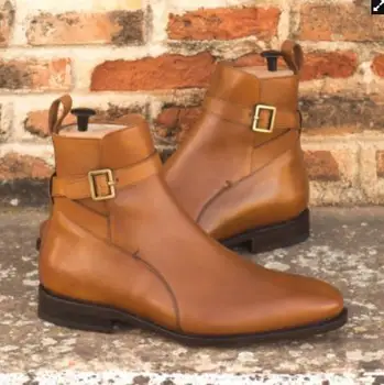 

Fashion Men PU leather Shoes Top Quality Vintage PU Leather Plaid Boots Lace Up Mens Boots Casual Zapatos De Hombre TV387