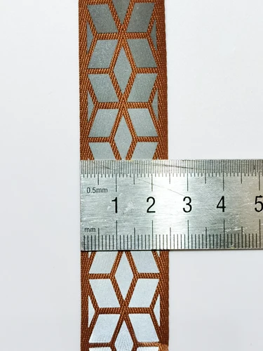 높은 밝기 반사 웨빙, 인쇄 리본 테이프, 의류 가방 바느질, 5m, 2.5cm 5
