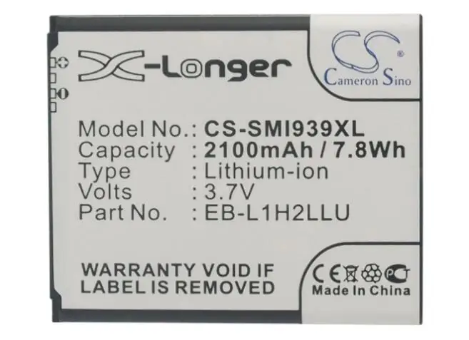 Кэмерон китайско 2100 мАч батарея для NTT DOCOMO Galaxy S 3 III S3 SIII SC-06D ASC29087 EB-L1H2LLD EB-L1H2LLU |
