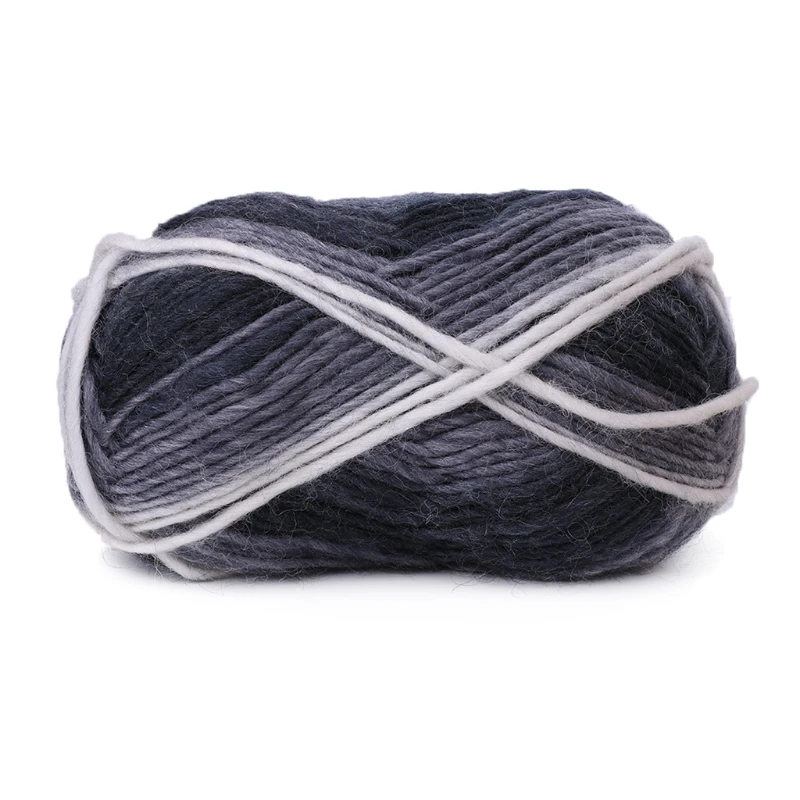 1Ball 100g Hand-woven Rainbow Colorful Crochet Cashmere Wool Blend Yarn Knitting | Дом и сад