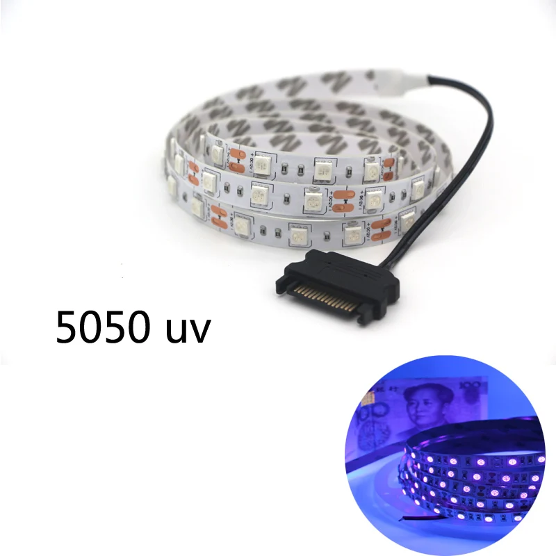 SATA интерфейс 5050 светодиодный светильник 60 светодиодов/м белая печатная плата УФ