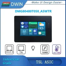 

DWIN 5.0 Inch LCD Display Arduino 800×480 Resolution 16.7M Industrial HMI UART RS485/RS232 Touch Screen DMG80480T050_A5WTR