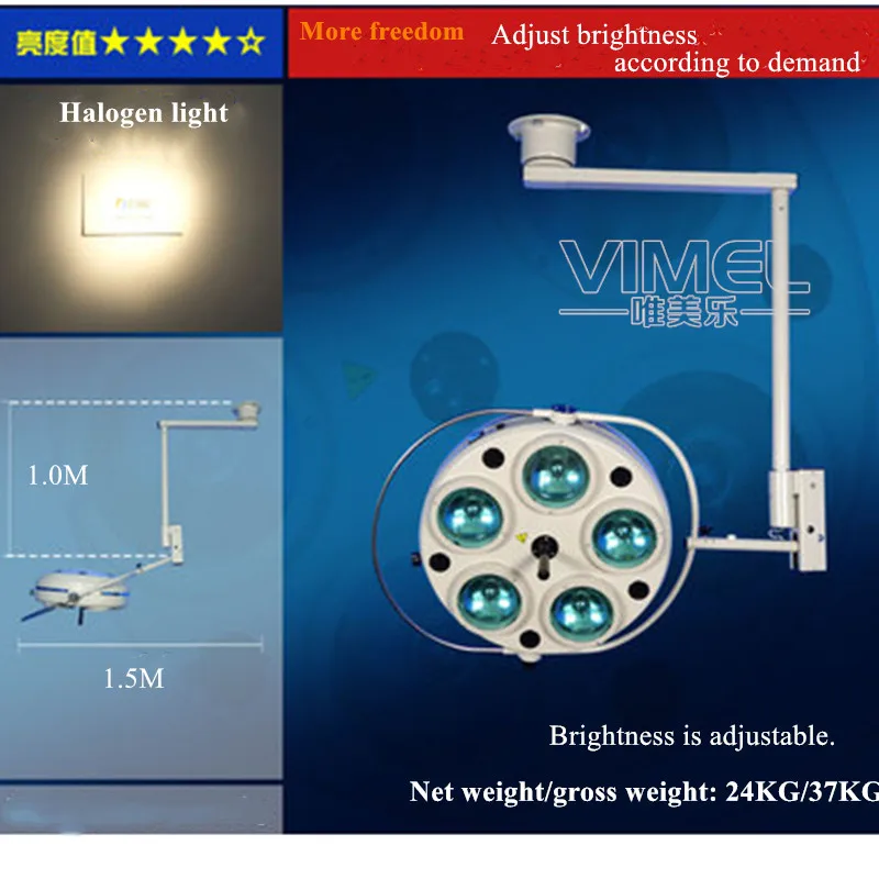 Высокое качество потолочный/настенный галогенный светильник Стоматологическая бестеневая Операционная лампа медицинская хирургическая лампа с CE