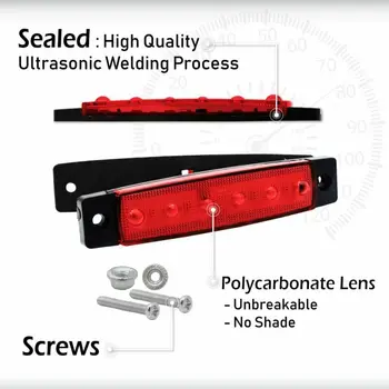 

Kit LED Light DC 12V ABS Waterproof Underbody Lamp For JEEP RV UTV ATV