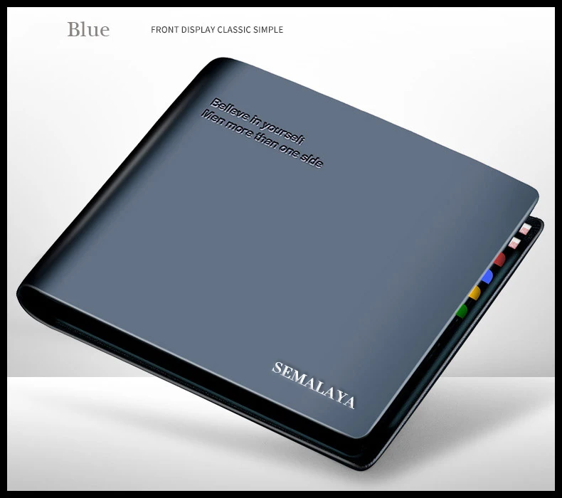 Men Wallet 100% Genuine Leather Men Wallets Premium Product Real Cowhide Wallets for Man Short Black Walet Men Wallet RFID Busin