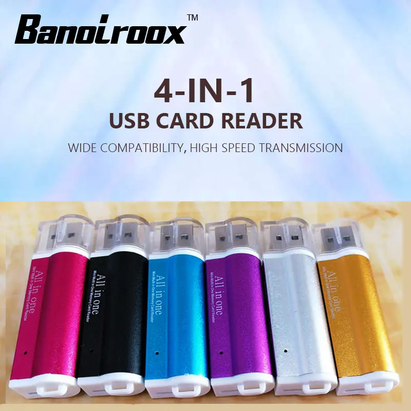 Популярный мульти все в 1 Micro USB 2,0 кард-ридер адаптер для M2 MMC MS PRO DUO кардридер картридер 2 микро-sd TF кард-ридер