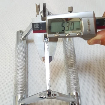 

Bodybuilding V-shaped handle rod Non-slip Training Attachment Double Row